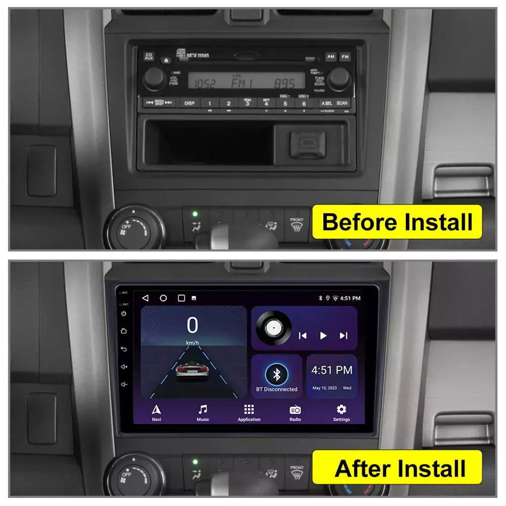 Car Stereo Radio For Honda CRV Carplay Android 14 2007-2011 Navigation WiFi BT GPS+Camera
