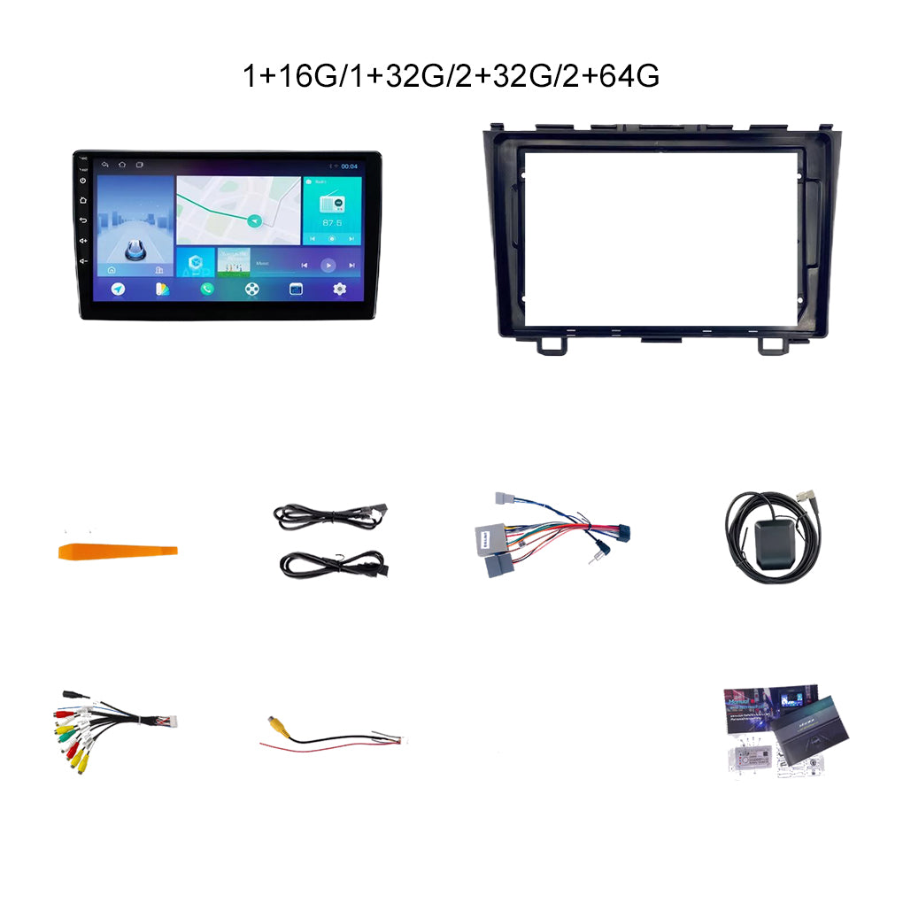 Car Stereo Radio For Honda CRV Carplay Android 14 2007-2011 Navigation WiFi BT GPS+Camera