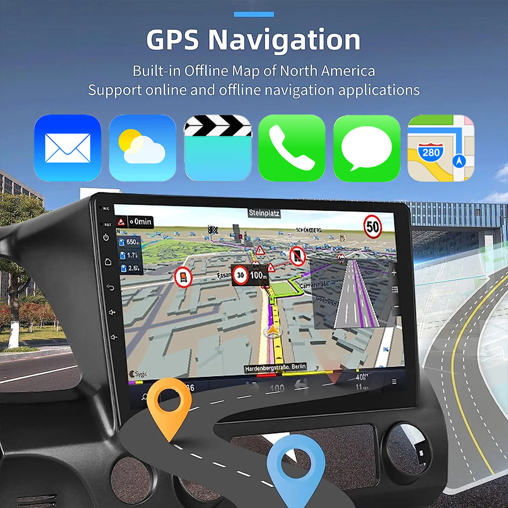 Android Car Stereo Radio GPS WiFi RDS+Camera CarPlay for Honda Civic 2006-2011