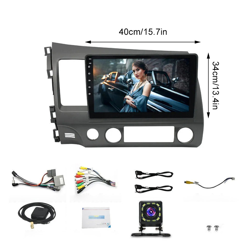 Android Car Stereo Radio GPS WiFi RDS+Camera CarPlay for Honda Civic 2006-2011