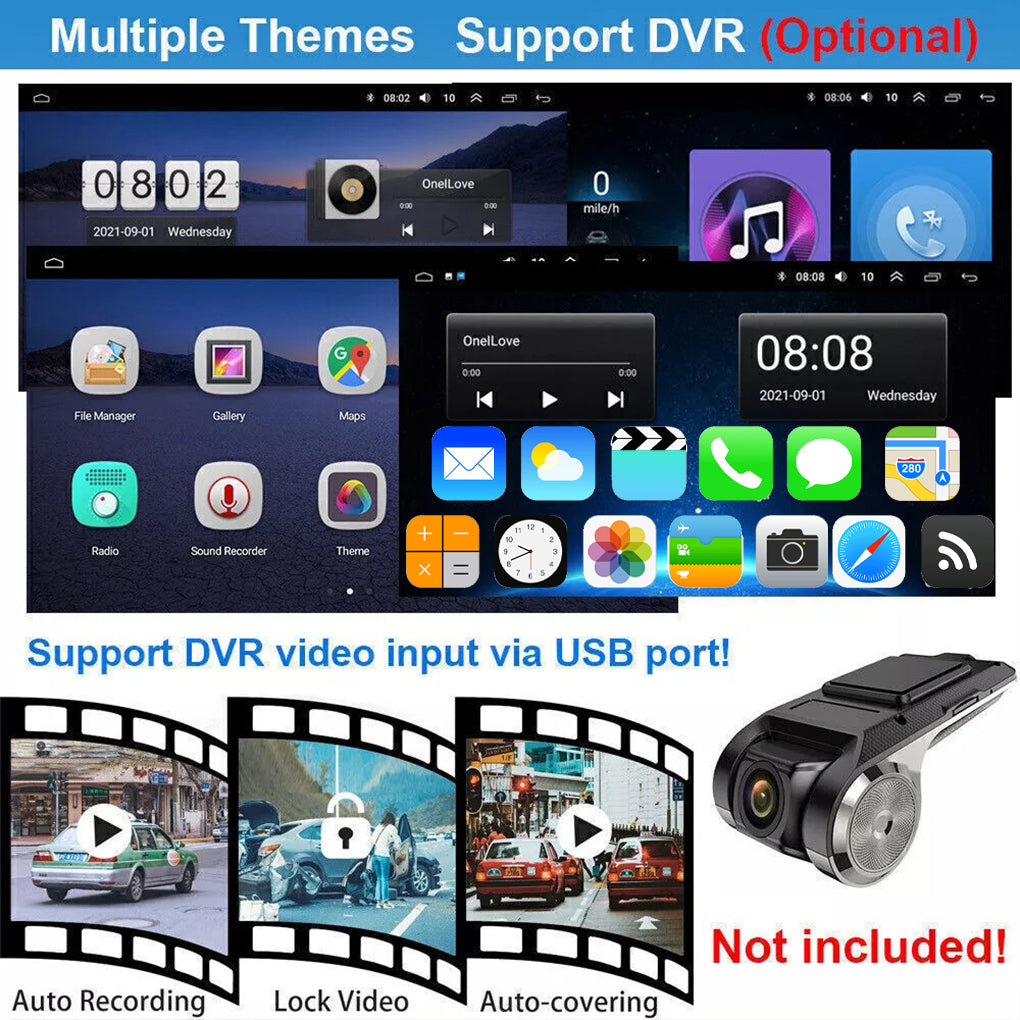 Apple Carplay Car Stereo Radio for Honda Accord 2008-2013 GPS Navigation Android 14