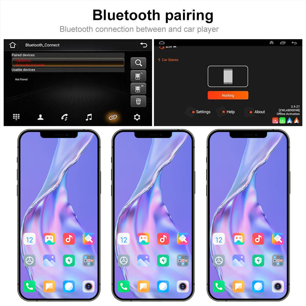 Apple Carplay Car Stereo Radio for Honda Accord 2008-2013 GPS Navigation Android 14