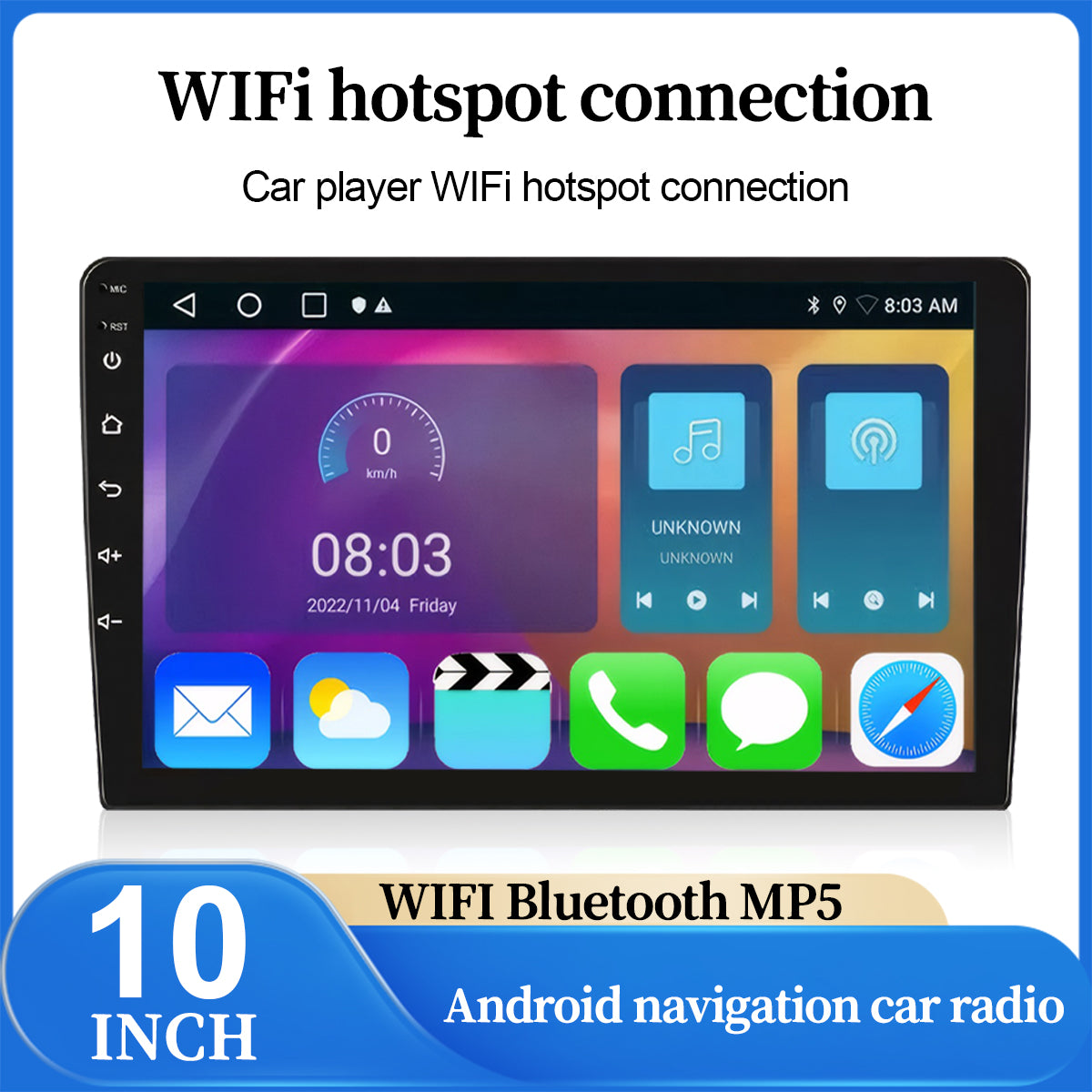 Apple Carplay Car Stereo Radio for Honda Accord 2008-2013 GPS Navigation Android 14