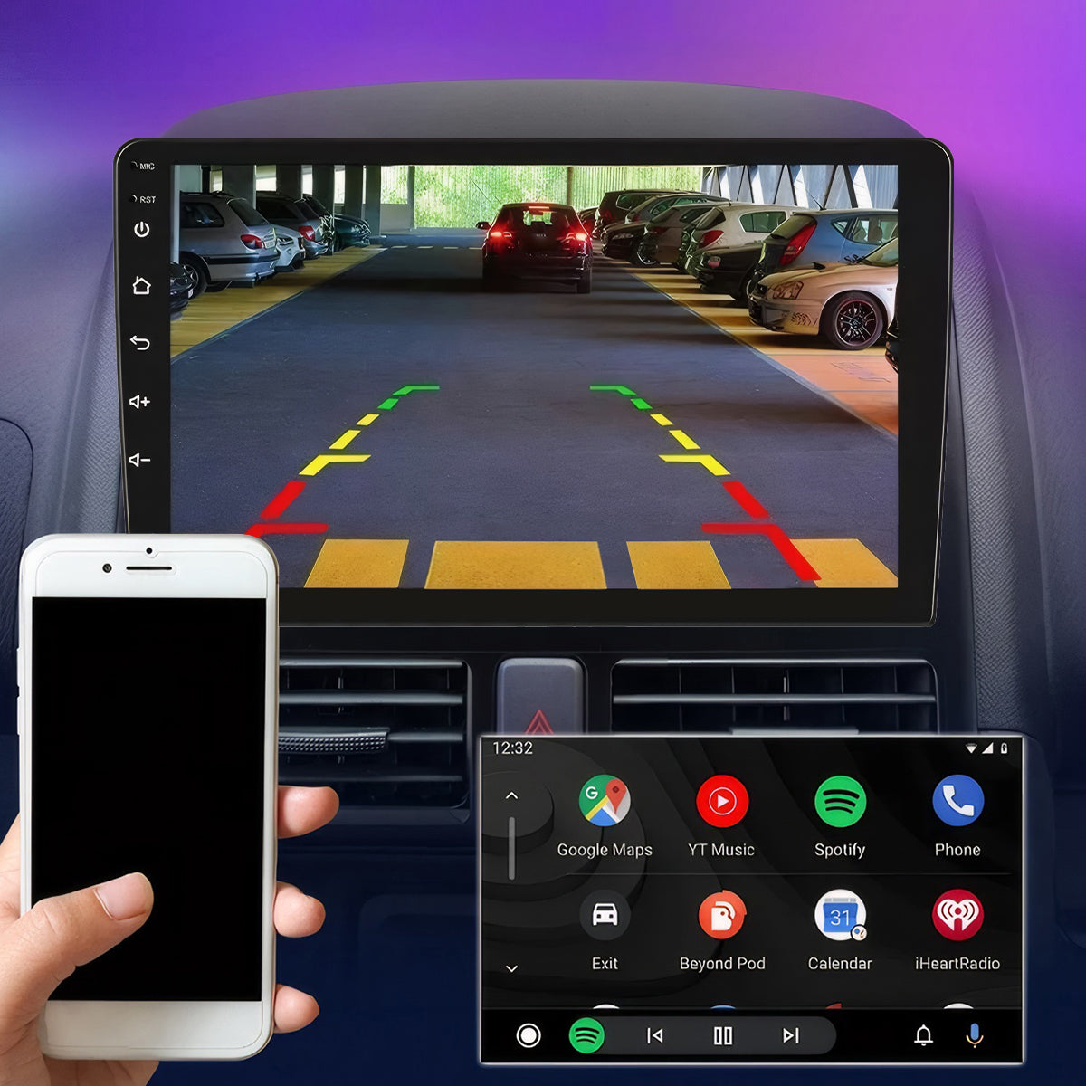 Apple Carplay Car Stereo Radio for Honda Accord 2008-2013 GPS Navigation Android 14