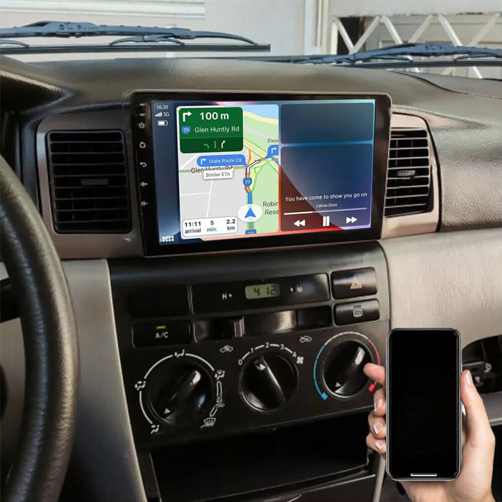 Apple Carplay Car Stereo Radio for Toyota Corolla 2003-2008 Android 14 GPS Navigation