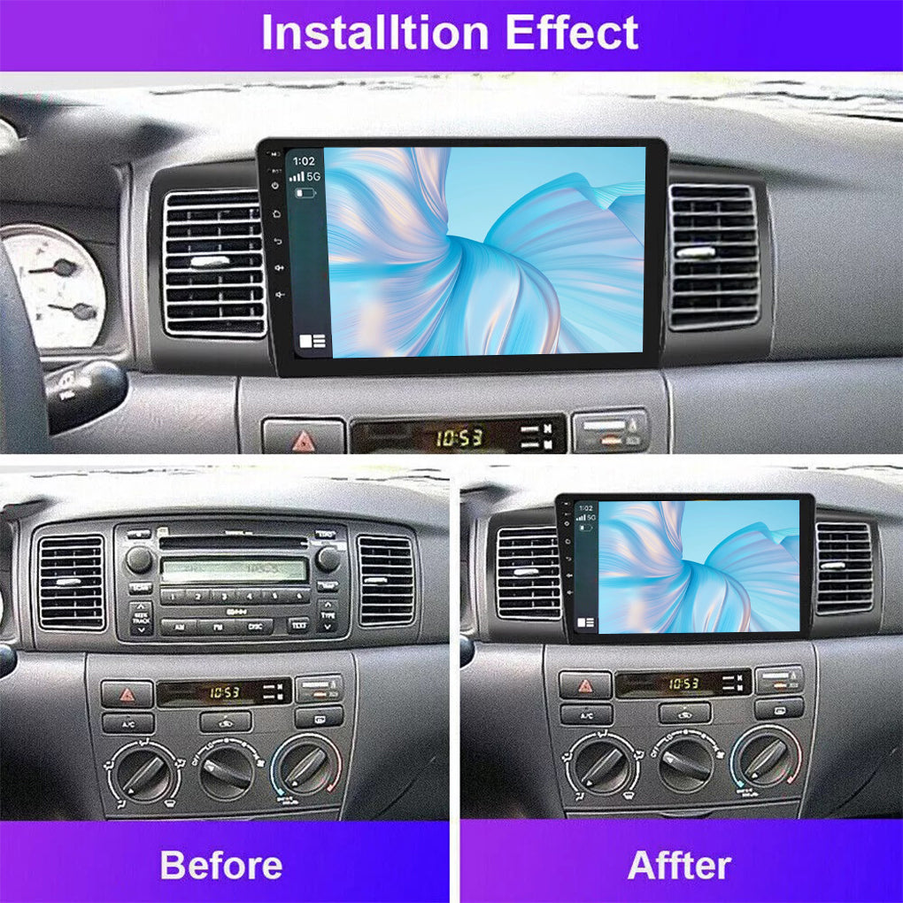Apple Carplay Car Stereo Radio for Toyota Corolla 2003-2008 Android 14 GPS Navigation