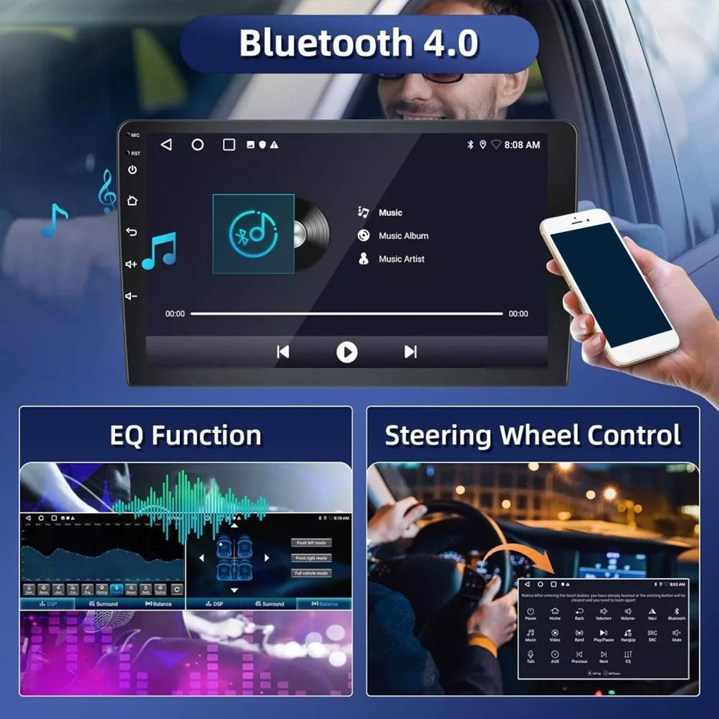 Apple Carplay Car Stereo Radio for Toyota Corolla 2003-2008 Android 14 GPS Navigation