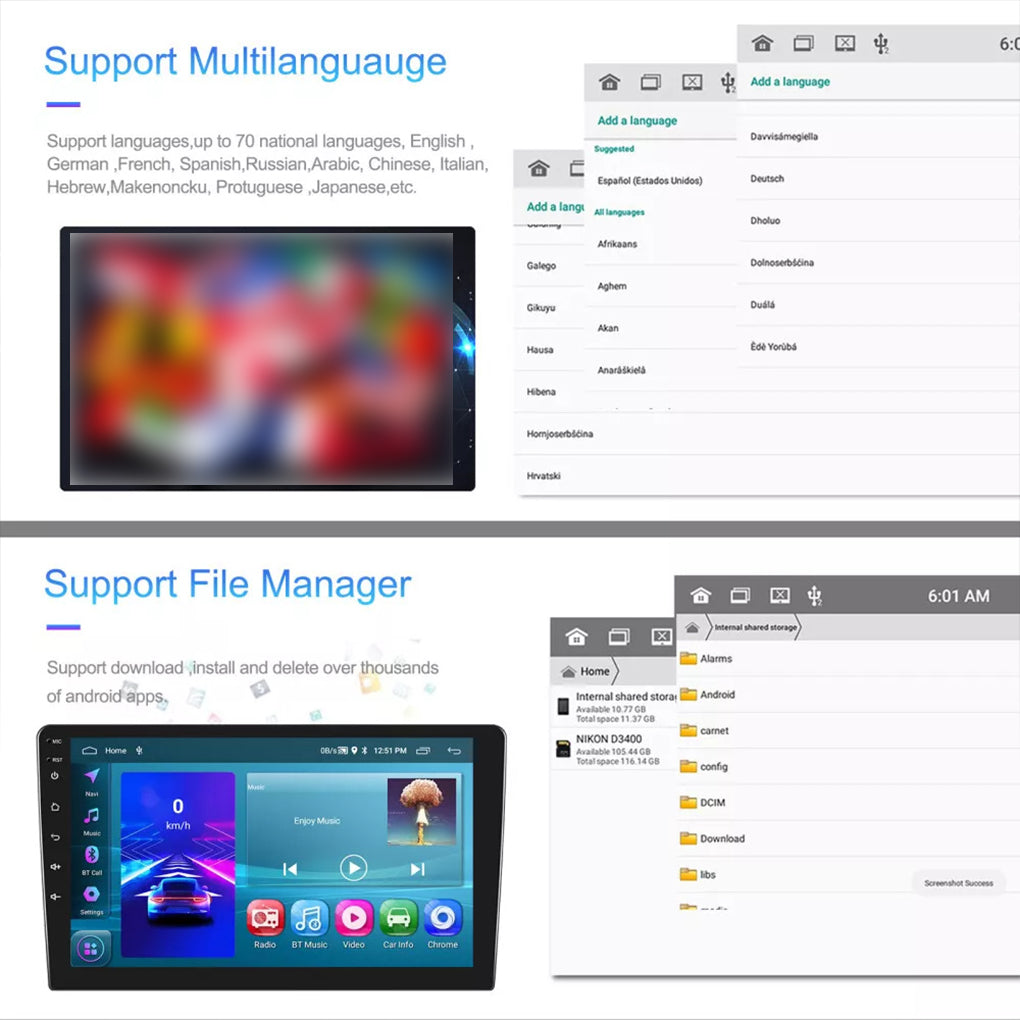 Android 14 Apple Carplay Car Radio GPS NAVI For Vauxhall Vivaro B 2014-2019