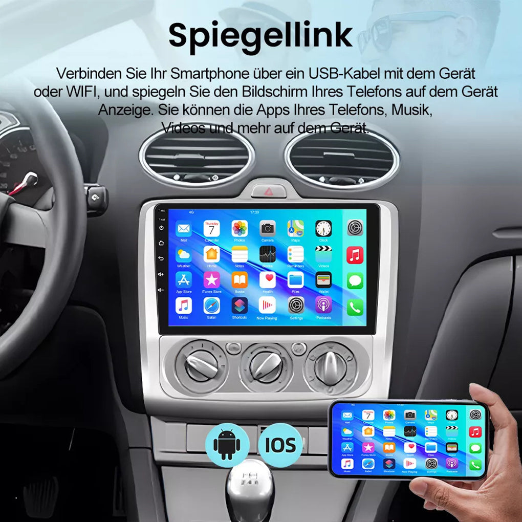 Android 14 Car Radio For Ford Focus MK2 MK II 2004-2011 GPS WIFI FM RDS BT