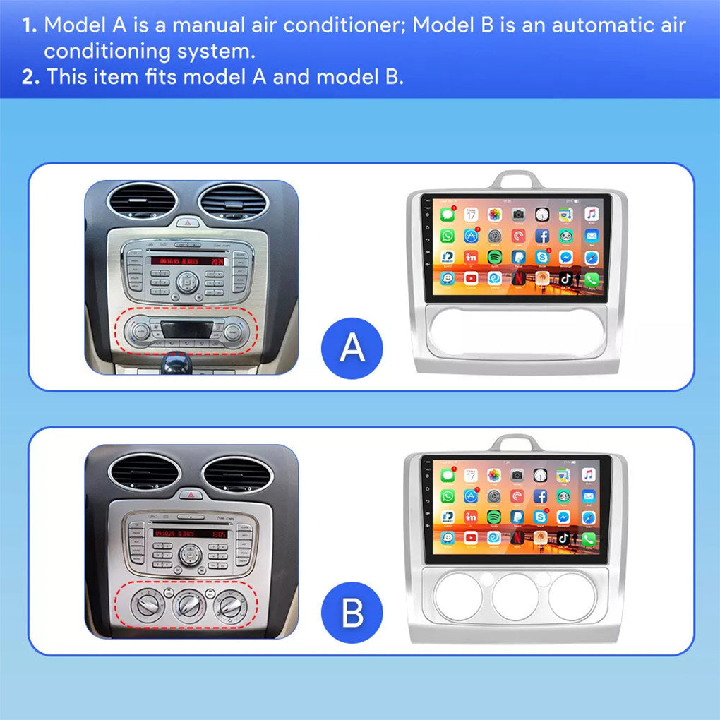 Android 14 Car Radio For Ford Focus MK2 MK II 2004-2011 GPS WIFI FM RDS BT