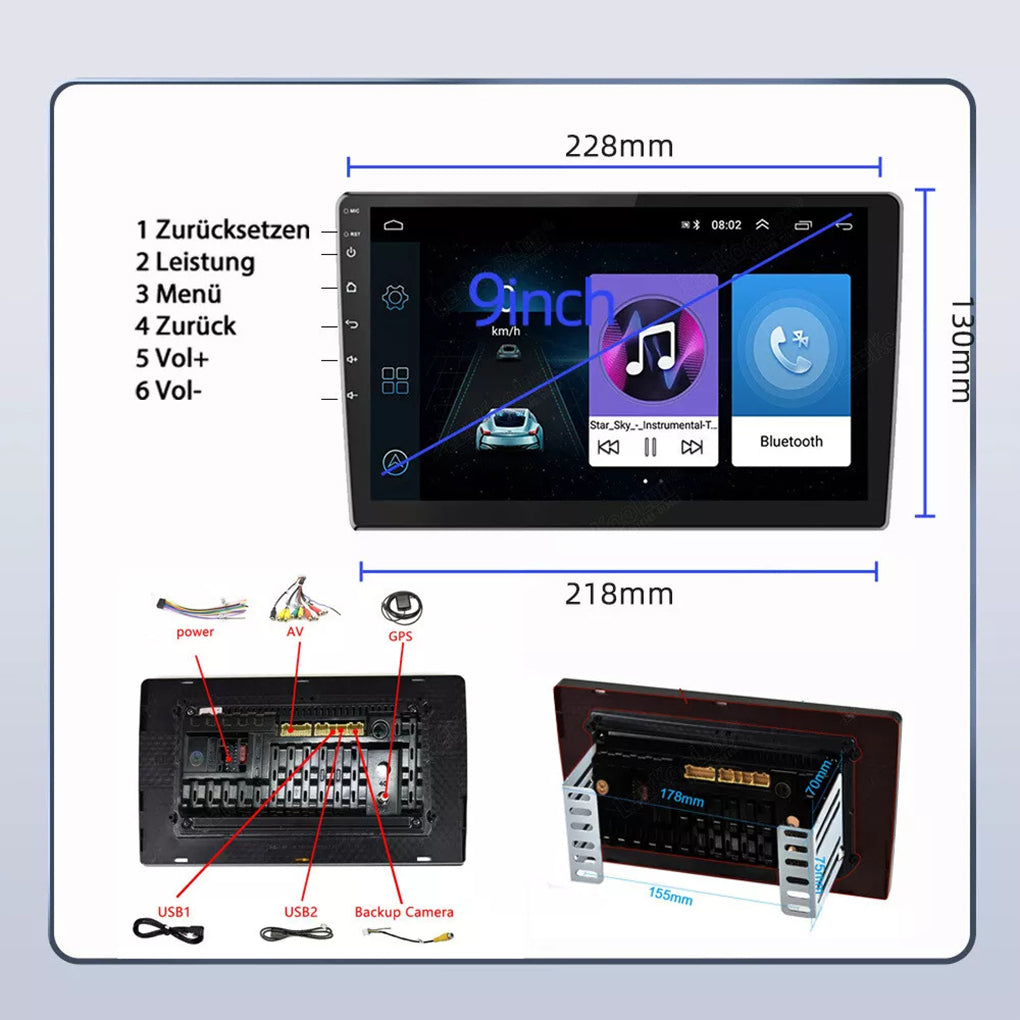 Android 14 Car Radio For Ford Fiesta MK5 VI 2002-2008 GPS Nav WIFI FM RDS