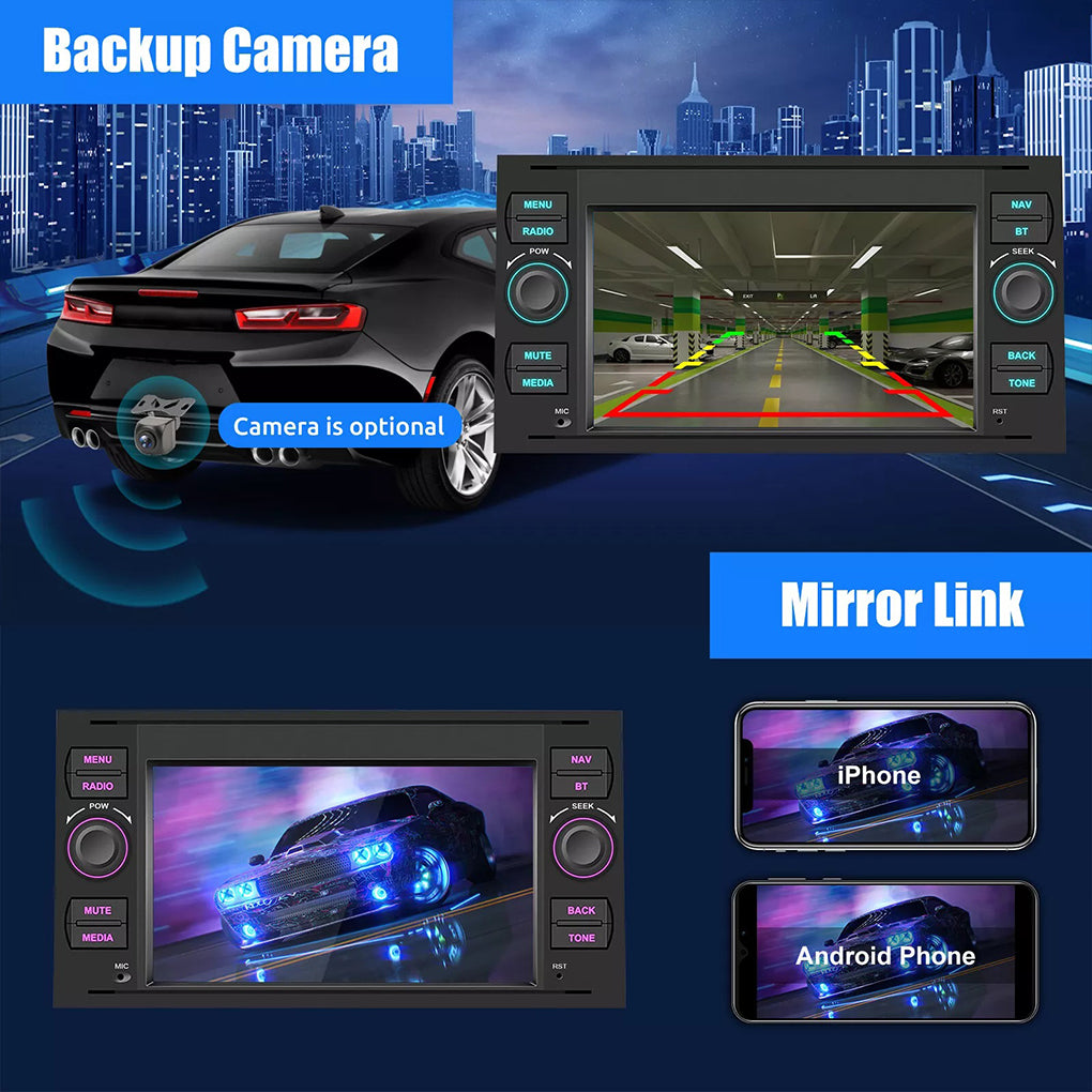 7 inch Ford Transit Android 14 large screen GPS RDS car navigation car central control all-in-one car radio