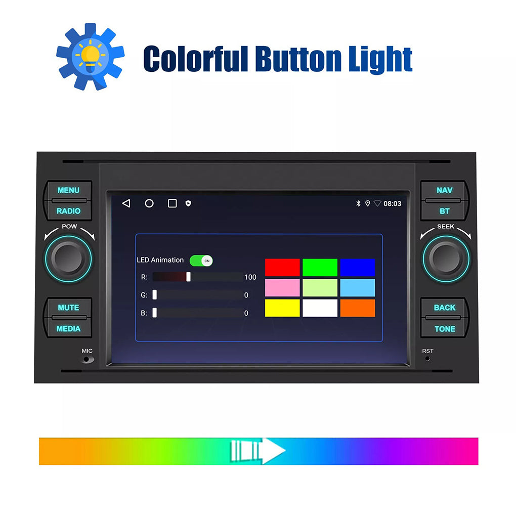 7 inch Ford Transit Android 14 large screen GPS RDS car navigation car central control all-in-one car radio