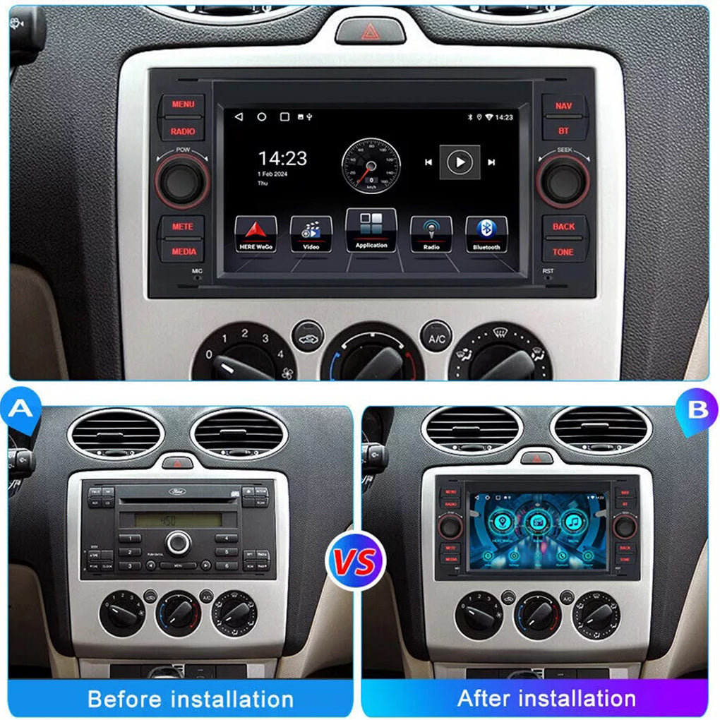 7 inch Ford Transit Android 14 large screen GPS RDS car navigation car central control all-in-one car radio