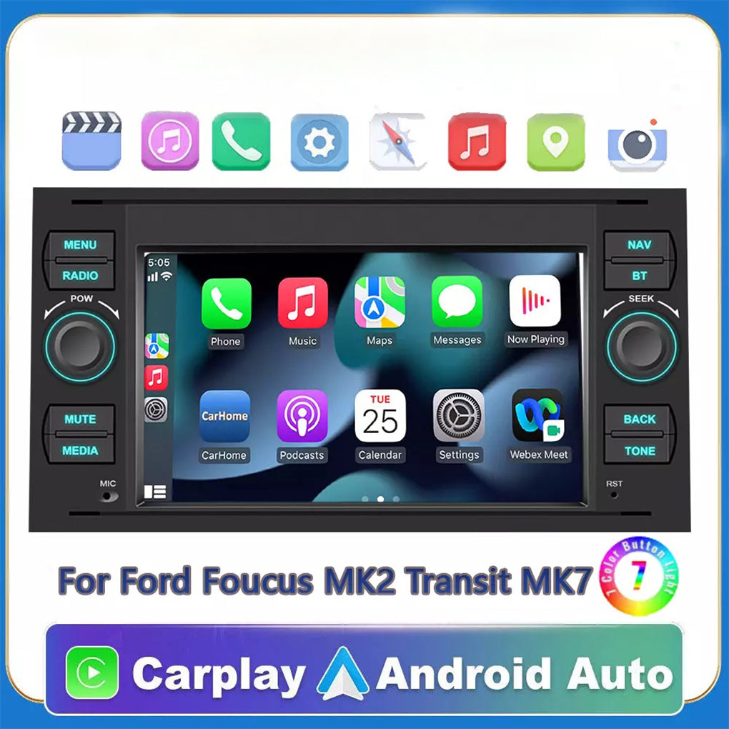 7 inch Ford Transit Android 14 large screen GPS RDS car navigation car central control all-in-one car radio