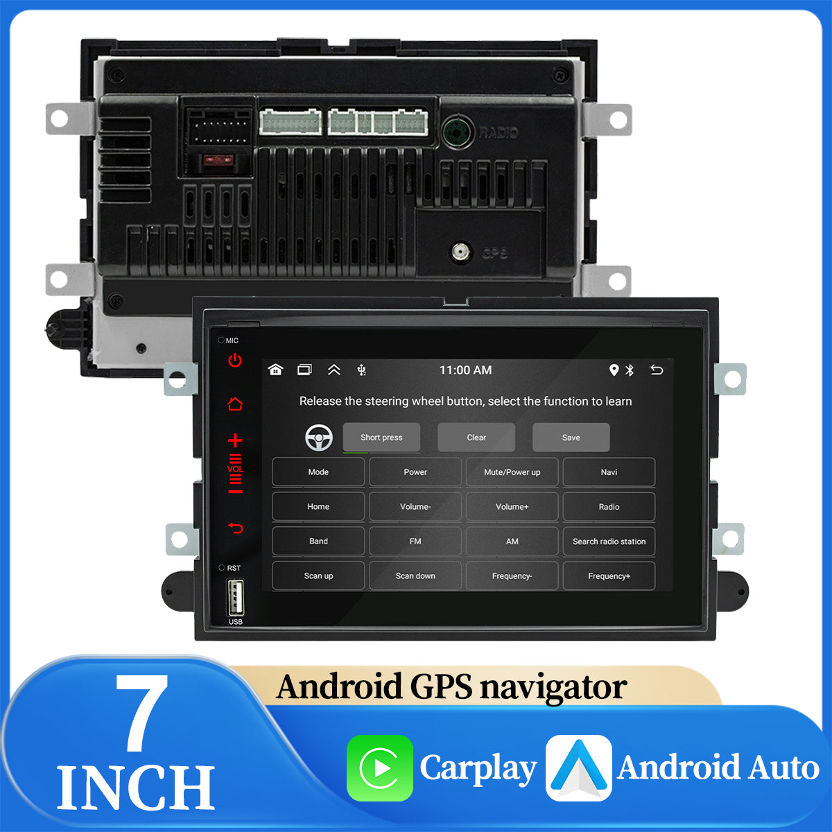 Car Stereo Radio for Ford F150 2004-2014 Carplay Android 13 WiFi GPS Navigation + Camera