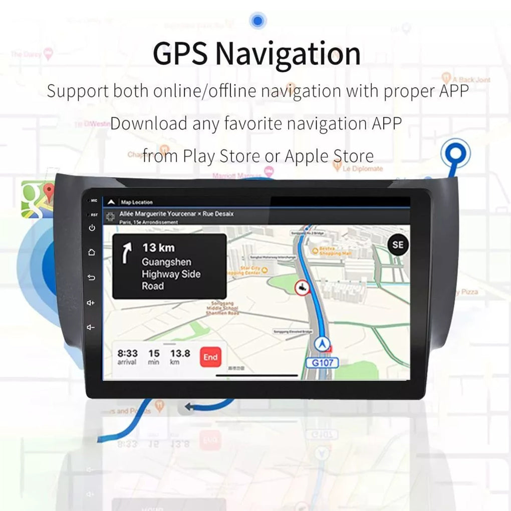 Applicable to Nissan Sentra Sylphy 2012-2018 Car Android 14 Navigation Wireless Carplay Large Screen 10.1 Inch Navigation Car Radio (2+32G)