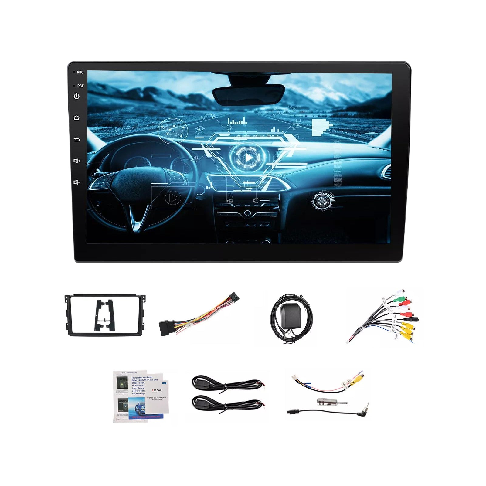 Suitable for Mercedes-Benz Smart W451 05-10 models modified Android 14, 9-inch large screen central control car navigation carplay car radio