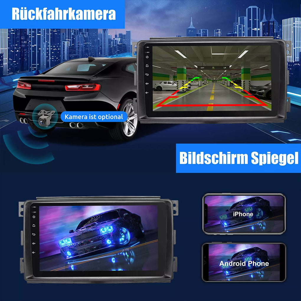 Suitable for Mercedes-Benz Smart W451 05-10 models modified Android 14, 9-inch large screen central control car navigation carplay car radio