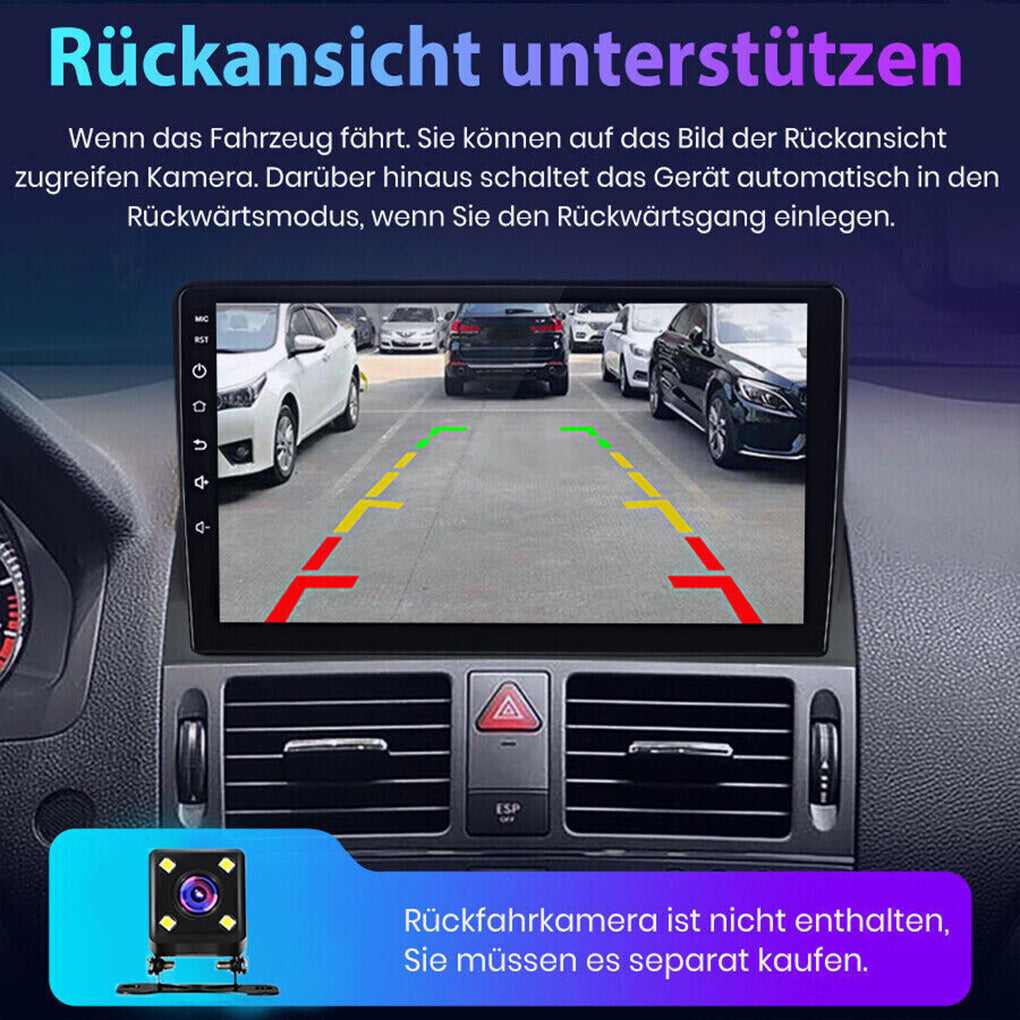 Suitable for 2006-2011 Mercedes-Benz C-Class W204 S204 9-inch Android 14 wifi reversing image integrated car radio