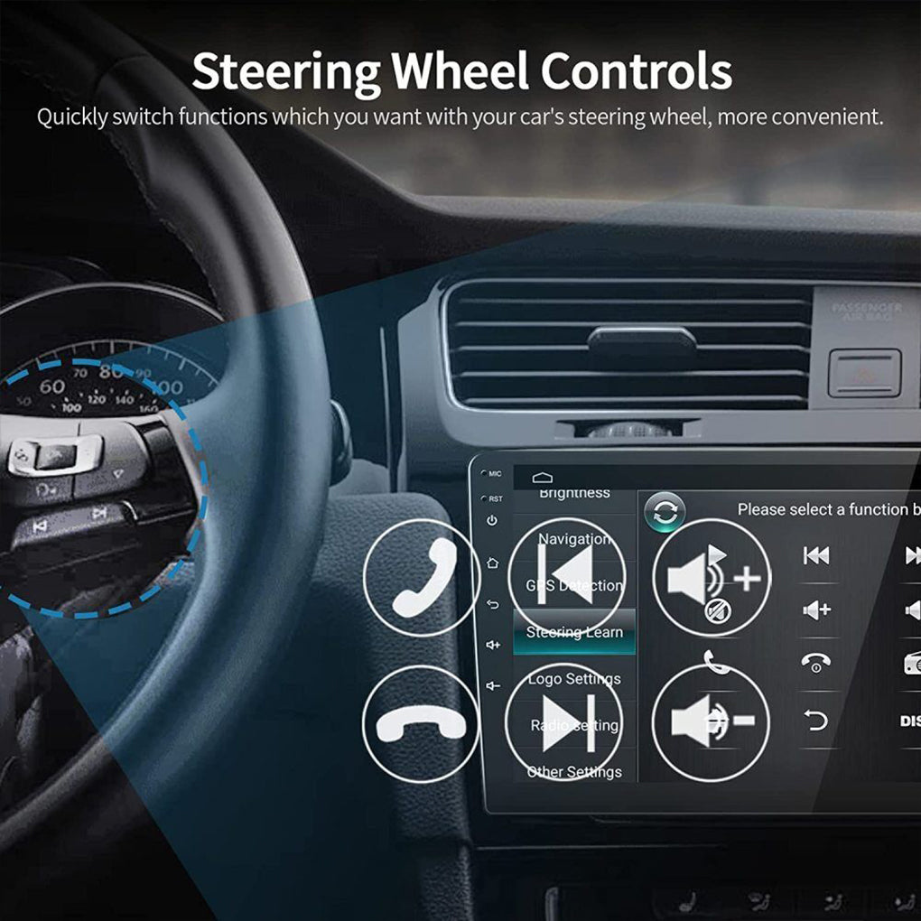 Suitable for Mercedes-Benz SMART ForTwo Cabrio/Coupe 451 large screen 9 inches 10-15 models Android 14 car radio with MIC