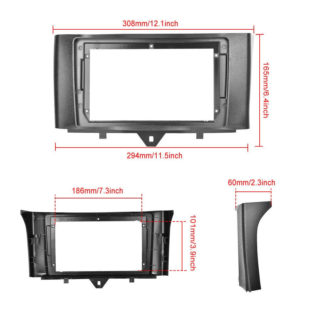 Suitable for Mercedes-Benz SMART ForTwo Cabrio/Coupe 451 large screen 9 inches 10-15 models Android 14 car radio with MIC