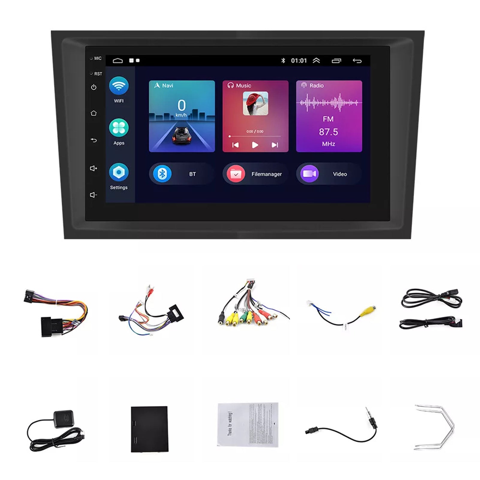 For Opel Astra H Vectra Corsa C D Android 14 Car Radio CarPlay GPS NAVI RDS HiFi