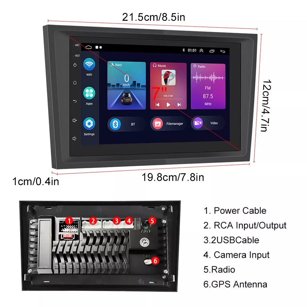 For Opel Astra H Vectra Corsa C D Android 14 Car Radio CarPlay GPS NAVI RDS HiFi