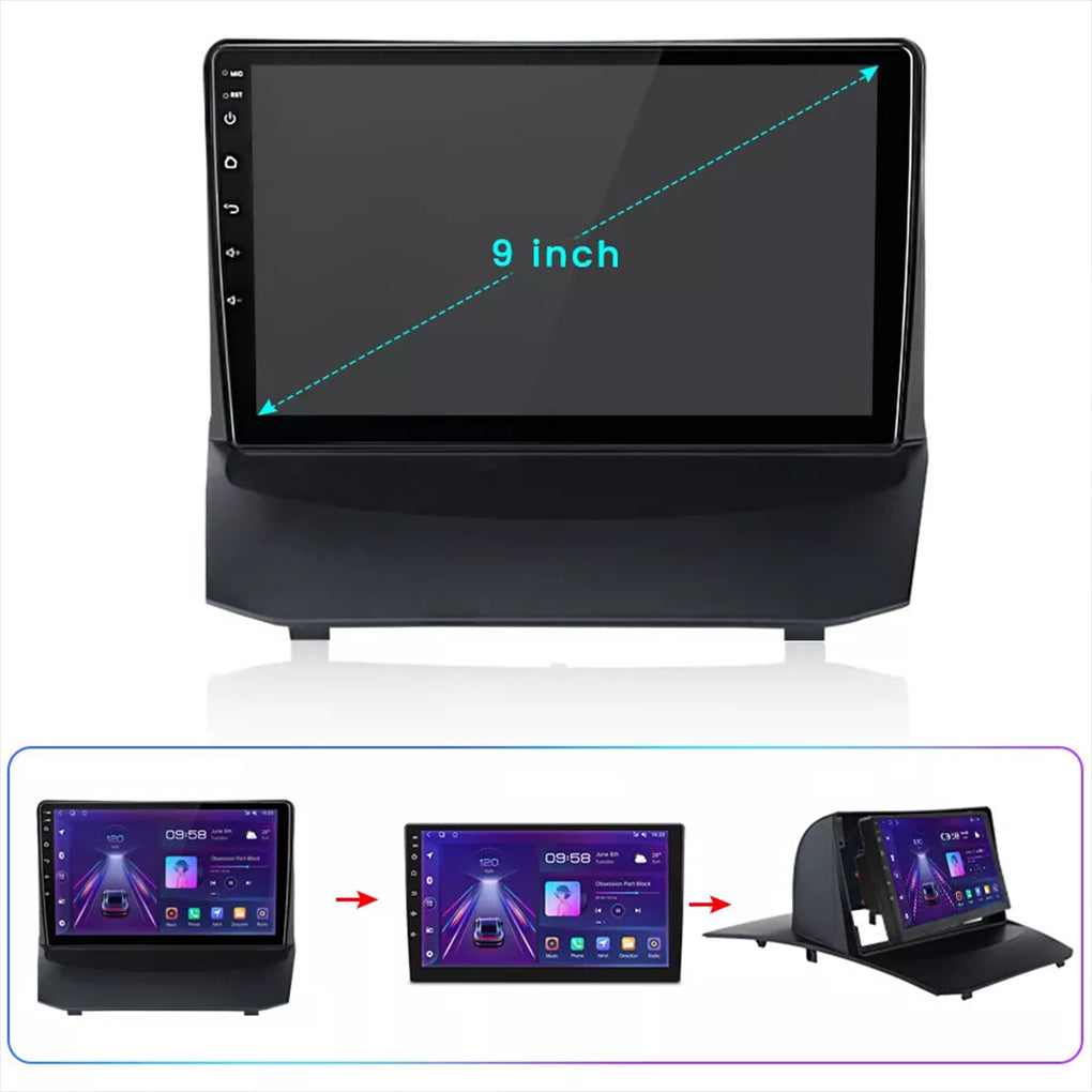 For Ford Fiesta 2009-2011 9" Carplay Android 14 Car GPS Radio Stereo WIFI