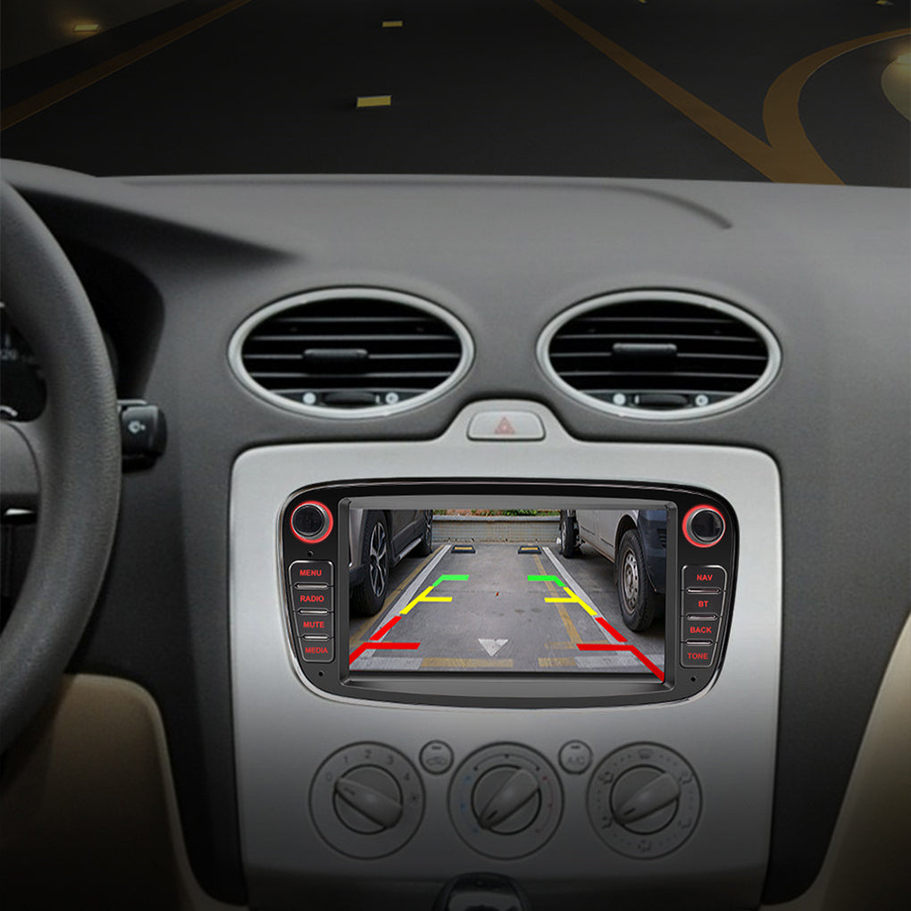 7"Android 14 BT SWC WIFI Radio For Ford Focus MK2 Stereo Black GPS Sat Nav