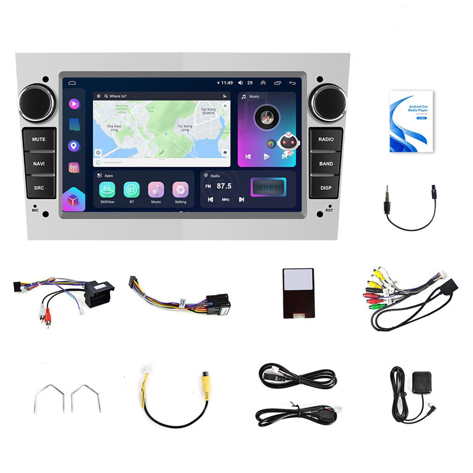 For Vauxhall/Opel Astra Corsa Apple Carplay Car Radio Stereo GPS NAVI Android 14