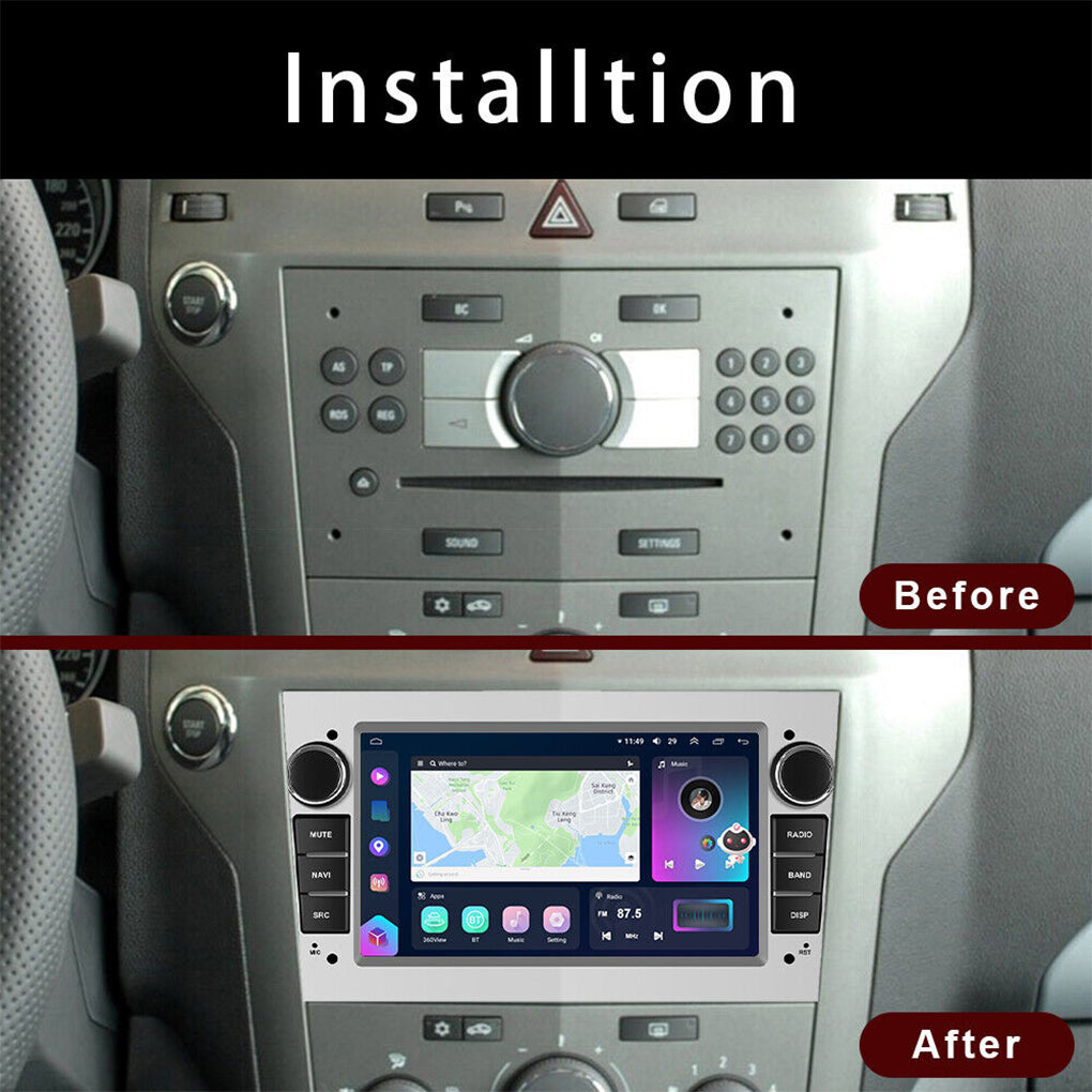 For Vauxhall/Opel Astra Corsa Apple Carplay Car Radio Stereo GPS NAVI Android 14