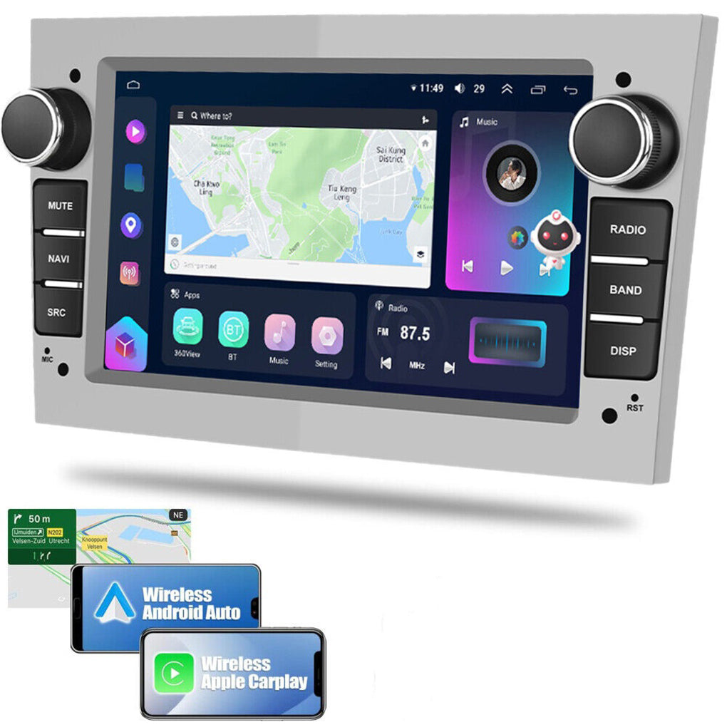 For Vauxhall/Opel Astra Corsa Apple Carplay Car Radio Stereo GPS NAVI Android 14