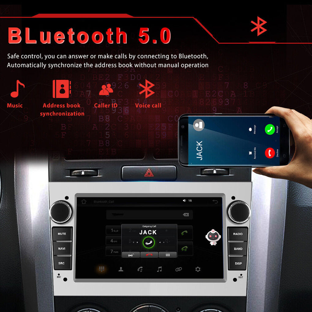 For Vauxhall/Opel Astra Corsa Apple Carplay Car Radio Stereo GPS NAVI Android 14