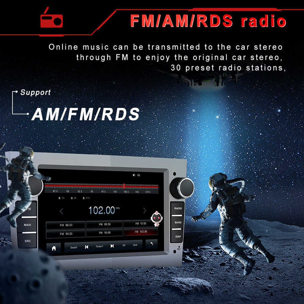 For Vauxhall/Opel Astra Corsa Apple Carplay Car Radio Stereo GPS NAVI Android 14