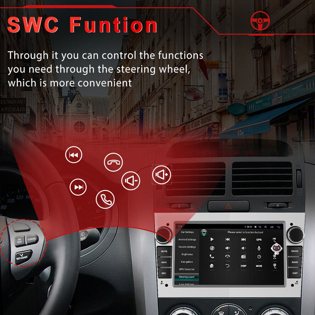 For Vauxhall/Opel Astra Corsa Apple Carplay Car Radio Stereo GPS NAVI Android 14