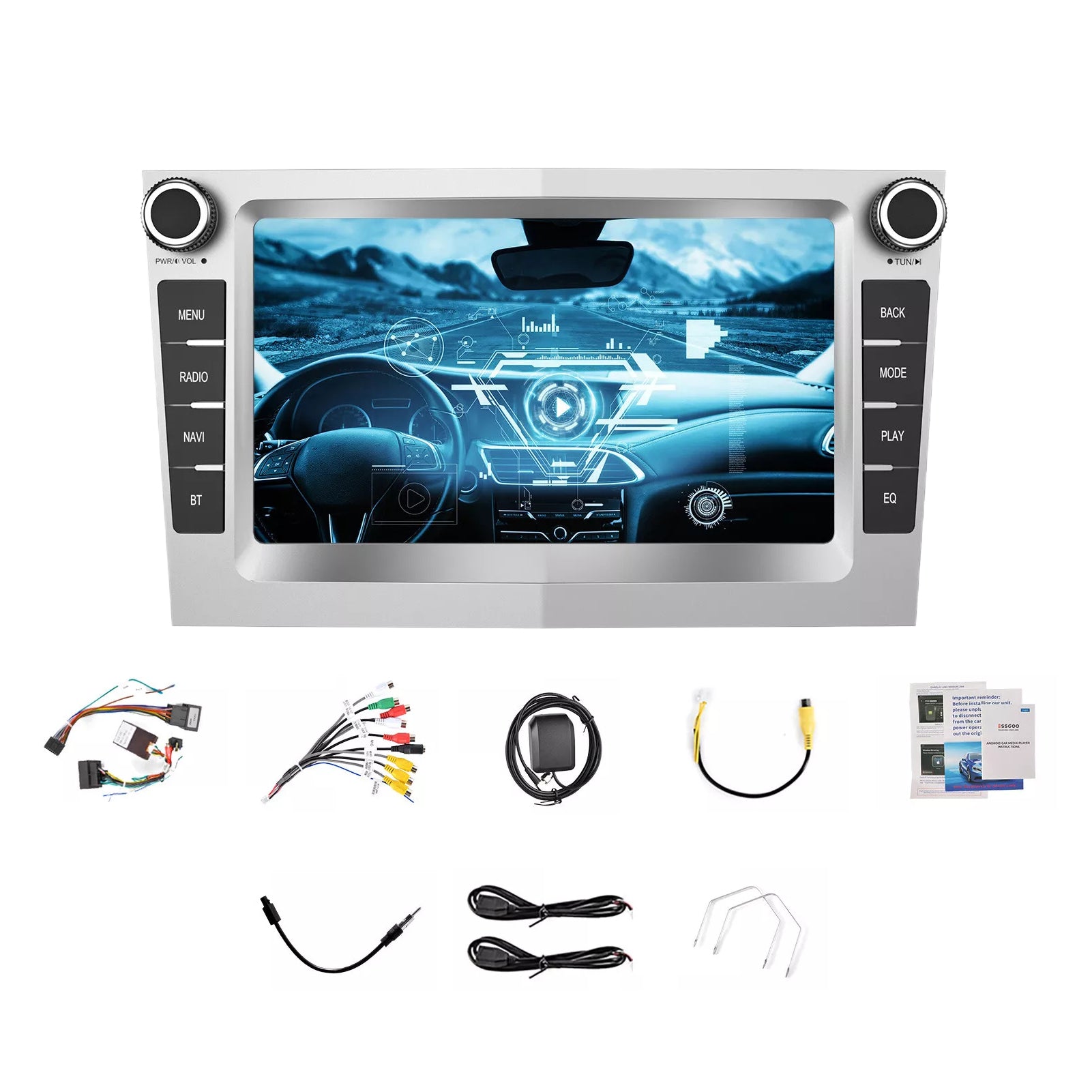 CarPlay Android 14 Car Stereo For Vauxhall Corsa D Astra H Zafira GPS Radio