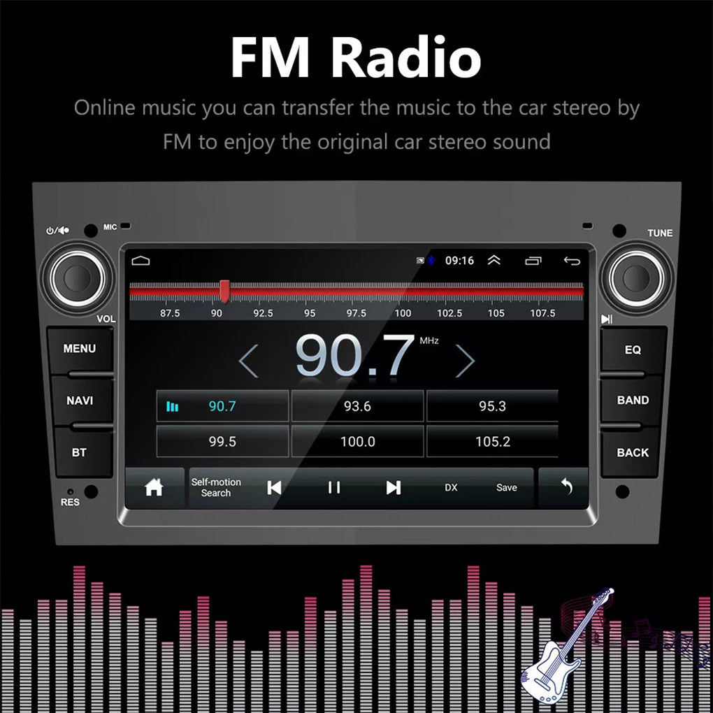 For Vauxhall Corsa C/D Zafira Astra H Car Stereo GPS Nav Android 14 CarPlay