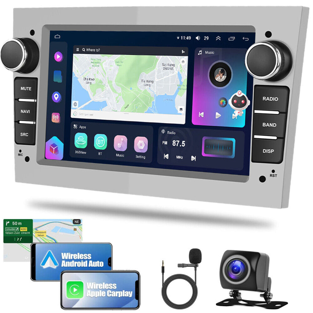 8 Core 4+64GB Android 13 Car Radio GPS 4G For Opel Corsa C D Astra H Zafira B DE