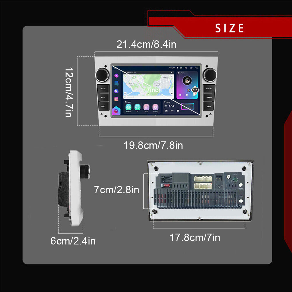 8 Core 4+64GB Android 13 Car Radio GPS 4G For Opel Corsa C D Astra H Zafira B DE