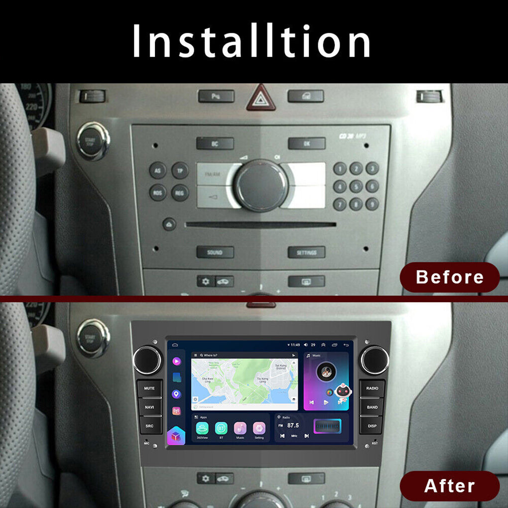 8-core 4+64GB Android 13 Car Radio GPS For Opel Astra Corsa Zafira Vectra Meriva