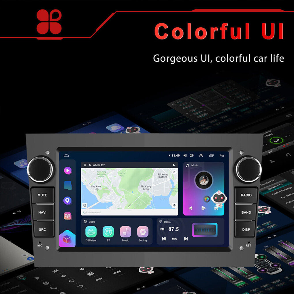 8-core 4+64GB Android 13 Car Radio GPS For Opel Astra Corsa Zafira Vectra Meriva