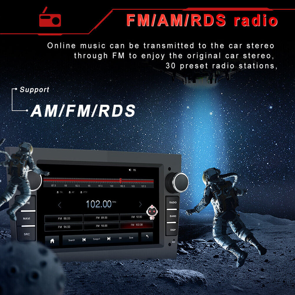 8-core 4+64GB Android 13 Car Radio GPS For Opel Astra Corsa Zafira Vectra Meriva