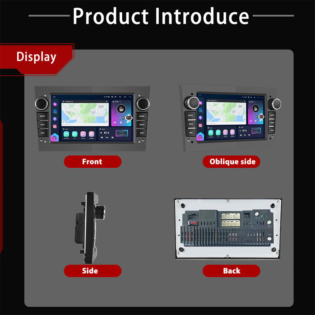 8-core 4+64GB Android 13 Car Radio GPS For Opel Astra Corsa Zafira Vectra Meriva