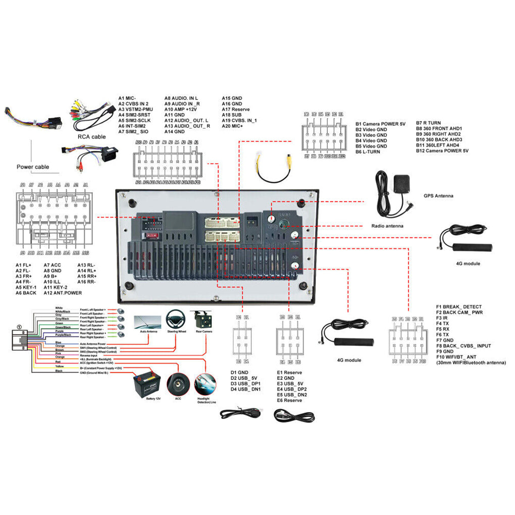 8-core 4+64GB Android 13 Car Radio GPS For Opel Astra Corsa Zafira Vectra Meriva