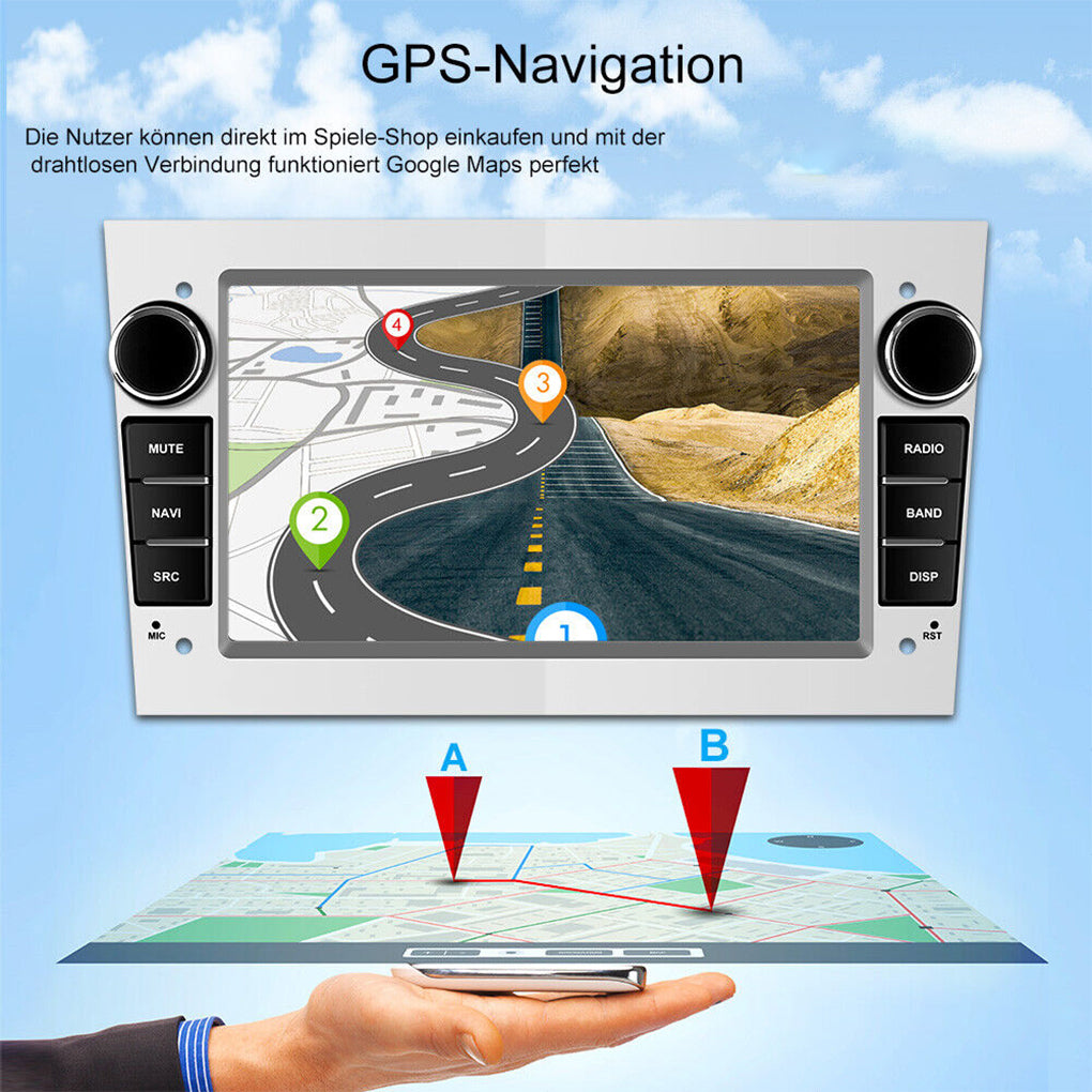 7" Android 14 Car Radio GPS Navi WIFI Camera For Opel Astra H Corsa C D Zafira B