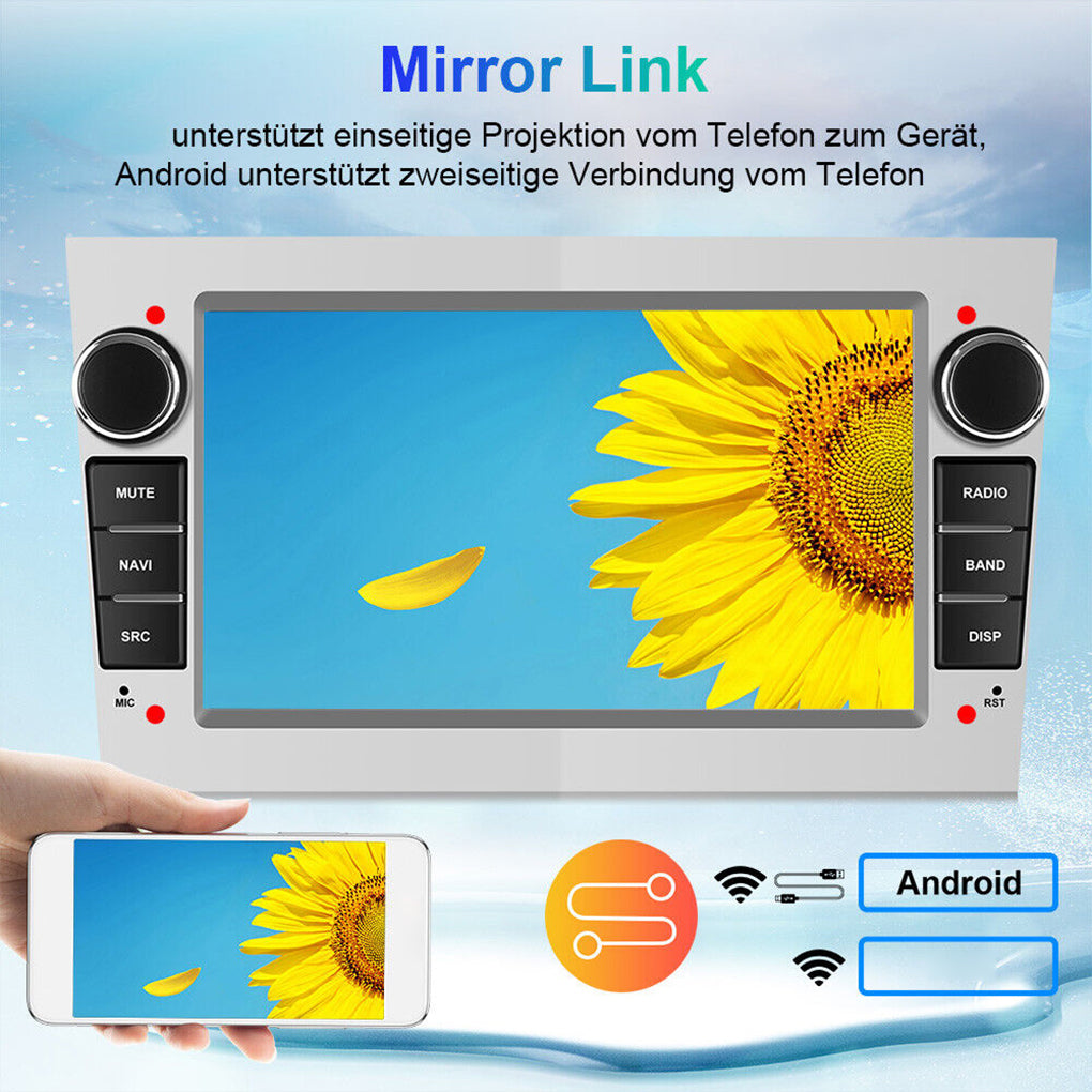 7" Android 14 Car Radio GPS Navi WIFI Camera For Opel Astra H Corsa C D Zafira B