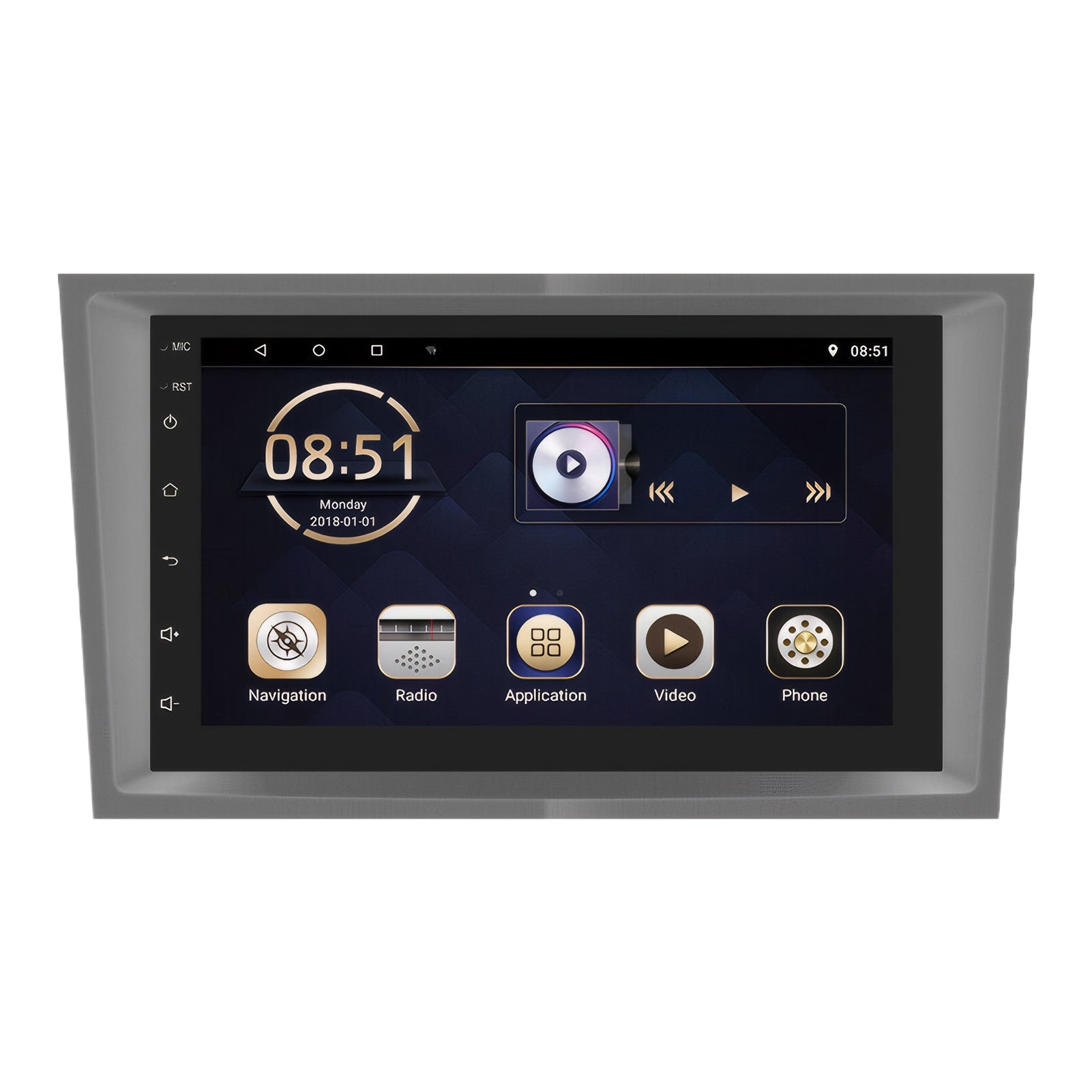 For Opel Zafira B Corsa C D Astra G H Vivaro Vectra C 7" Android 14 Car Radio - Gray (1+32G)