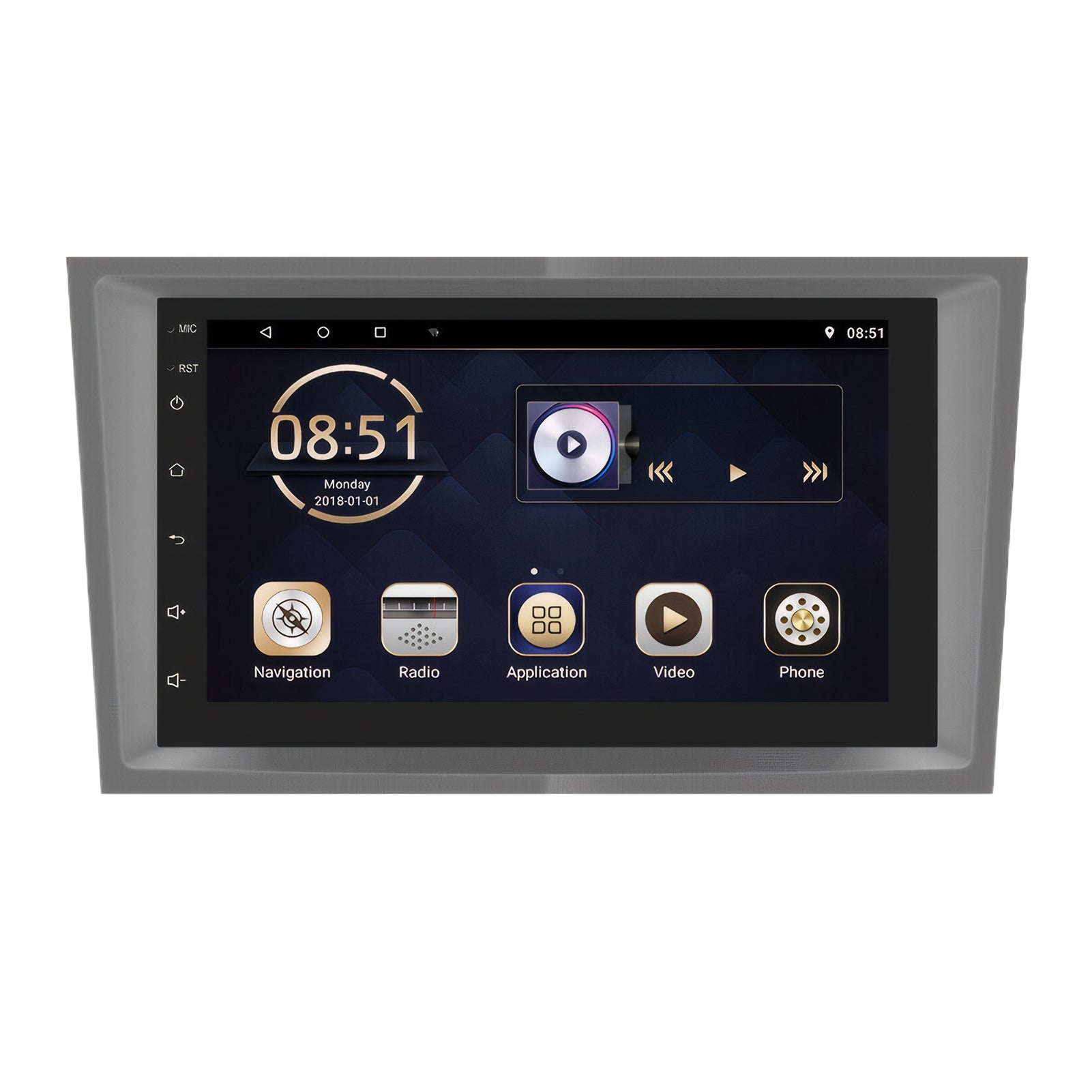 For Opel Zafira B Corsa C D Astra G H Vivaro Vectra C 7" Android 14 Car Radio - Gray (1+16G)