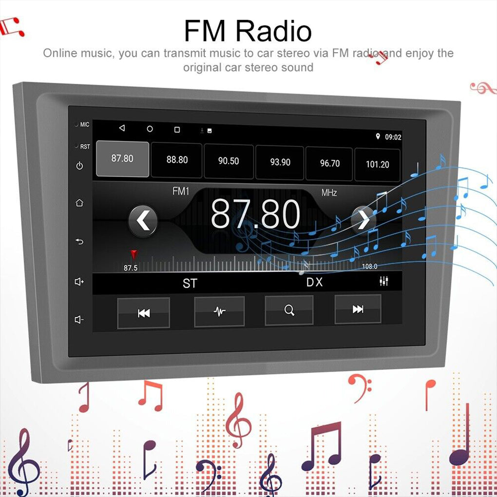 For Opel Zafira B Corsa C D Astra G H Vivaro Vectra C 7" Android 14 Car Radio - Gray (1+16G)